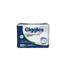 GİGGLES HASTA ALTI YATAK KORUYUCU 60*90 30LU