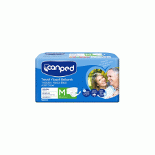 CANPED TEKSTİL YÜZEY ORTA BOY BEL BANTLI HASTA BEZİ 30'LU M