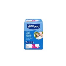 CANPED TEKSTİL YÜZEYLİ SMALL BELBANTLI HASTA BEZİ 10'LU S