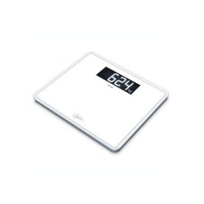 Beurer GS 410 Beyaz Dijital Cam Tartı – 200 Kg Kapasite, Mavi Işıklı LCD Ekran, Sade & Şık Tasarım