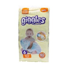 GİGGLES 15-30 KG AKTİF BEBEK BEZİ 40 ADET NO:6 JNR