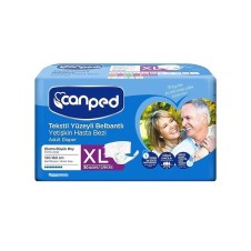 CANPED TEKSTİL YÜZEY EXTRA BÜYÜK BOY BEL BANTLI HASTA BEZİ 30'LU XL