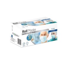 ROLL STERİL İPLİ CERRAHİ MASKE 50Lİ=1KUTU 3KAT