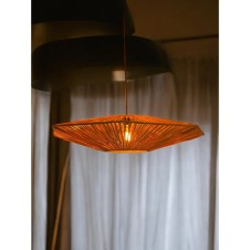 Yıldız Hasır Avize 70x70cm Bohem Avize Jüt Avize Oda Mutfak Salon Avize Restoran Kafe Avize