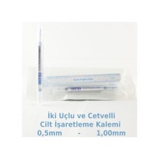 ERKENTMED CİLT İŞARETLEME KALEMİ İKİ UÇLU 50'Lİ