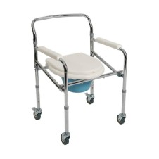 LOCO PR-771 TEKERLEKLİ KATLANIR BANYO TUVALET SANDALYESİ KOMOT