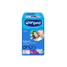 CANPED TEKSTİL YÜZEY XLARGE BELBANTLI HASTA BEZİ 7'Lİ XL