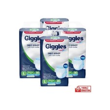 GİGGLES YETİŞKİN EMİCİ KÜLOT BÜYÜK BOY (LARGE) 30LU 4 ADET ÜCRETSİZ KARGO