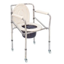 COMFORT PLUS DM-967 TEKERLEKLİ KLOZET SANDALYESİ