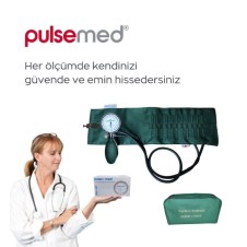 Pulsemed TY-P04 Mekanik Tansiyon Aleti | Kancalı, Aneroid, Yetişkin Manşetli, Manuel Kullanım