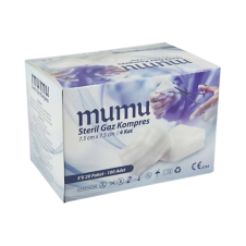 MUMU STERİL GAZLI BEZ 30X80 CM SPANÇ 2 PARÇA 12 KAT