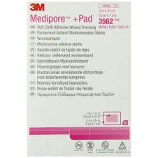 50li Medipore + Pad 3562E Kumaş Sırtlı Hazır Pansuman Örtüsü 5cm x 7cm