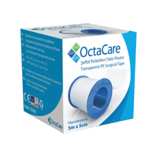 (20 adet) OctaCare Şeffaf PE Tıbbi Plaster 5m x 5cm 13505 FLASTER