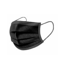 PURE MASK SİYAH 3 KATLI 50Lİ LASTİKLİ MASKE