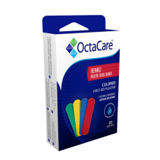 Octacare Renkli Yarabandı 20'li  19mm x 72mm 40230