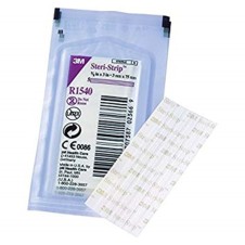 50li Steri-Strip R1540 Güçlendirilmiş Cilt Kapatma Şeritleri 3mm x 75mm