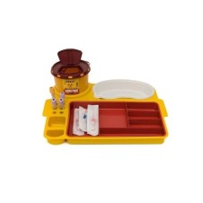 5 BÖLMELİ TEDAVİ TEPSİ SETİ DOUBLETRAY (TEPSİ+İÇ TEPSİ+KOVA+KÜVET)