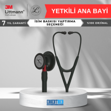3M LİTTMANN CARDIOLOGY 4 6200 (SİYAH / KIRMIZI KÖK)