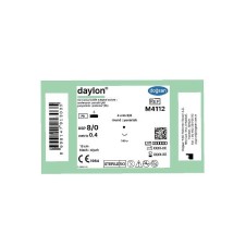 D M4112 DAYLON 8/0 4MM 3/8 13CM YUVARLAK SİYAH EMİLEBİLİR CERRAHİ SÜTUR İPLİK
