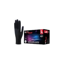 NJOY BEYBİ PUDRASIZ NİTRİL SİYAH ELDİVENİ LARGE 100LÜK