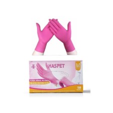 HASPET PEMBE NİTRİL ELDİVEN PUDRASIZ MEDİUM