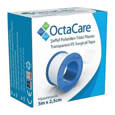 (20 adet) OctaCare Şeffaf PE Tıbbi Plaster 5m x 2,5cm 13502 Flaster