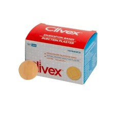 CLİVEX PLASTER PE AID ENJEKSİYON BANDI 100ADET 25MM ÇAP C8025 TEN RENGİ CLIVEX