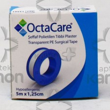 (20 adet) OctaCare Şeffaf PE Tıbbi Plaster 5m x 1,25cm 13501 Flaster