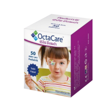 (50adet) OctaCare Pediatrik Kiz Göz Bandı 5cmX6,2cm Yapışkanlı 50605