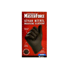 HASPET MASTER FORCE SİYAH NİTRİL MEDİUM ELDİVEN 1 KUTU=50 ADET