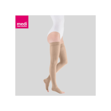 MEDİVEN ELEGANCE CCL2 DİZ ÜSTÜ BURNU AÇIK XXL VARİS ÇORABI BEJ