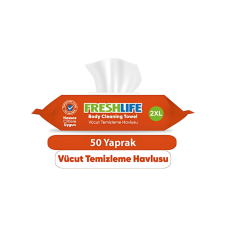 FRESHLİFE XXL VÜCUT TEMİZLEME HAVLUSU 50Lİ=1PAKET