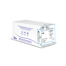 BOZ SB3110 İPEK SÜTUR 3/0 19MM 3/8 KESKİN 75CM TEK İĞNE SİYAH CERRAHİ İPİK