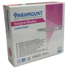 PARAMOUNT BİSTURİ UCU NO:15 100LÜK=1KUTU SURGICAL BLADES CARBON STEEL