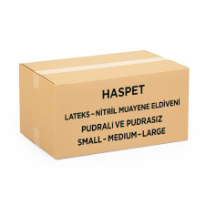 HASPET NİTRİL MUAYENE ELDİVENİ SİYAH PUDRASIZ LARGE 20PAKET=1KOLİ=2000ADET