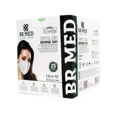 BRMED FFP2 BR1MSK 001 MELTBLOWN KORUYUCU MASKE 1KUTU=25ADET