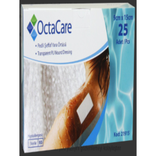 OCTACARE 9CMx25CM PEDLİ ŞEFFAF PU FİLM YARA ÖRTÜSÜ 21925