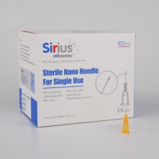 UNIMASTER YMNN3408 SIRIUS STERİL NANO İĞNE 34G x 8MM TEK KULLANIMLIK HIPODERMIK İĞNE 1KUTU=100ADET
